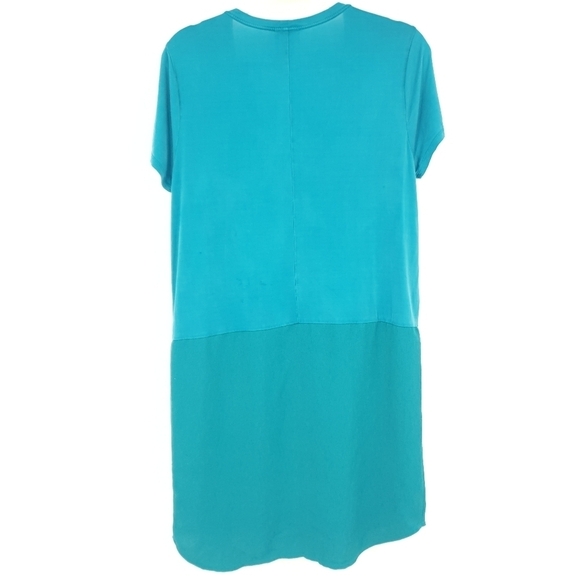Dolan‎ Left Coast Collection Turquoise Shirt Dress Gauzy Skirt Women's Medium - Picture 2 of 11